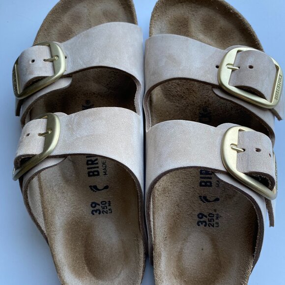 Birkenstock Shoes - Women's Birkenstock Arizona Big Buckle Leather slide